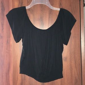 Off the shoulder sinch waist black forever 21 too